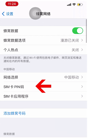 雨花苹果14维修网分享如何给iPhone14的SIM卡设置密码 