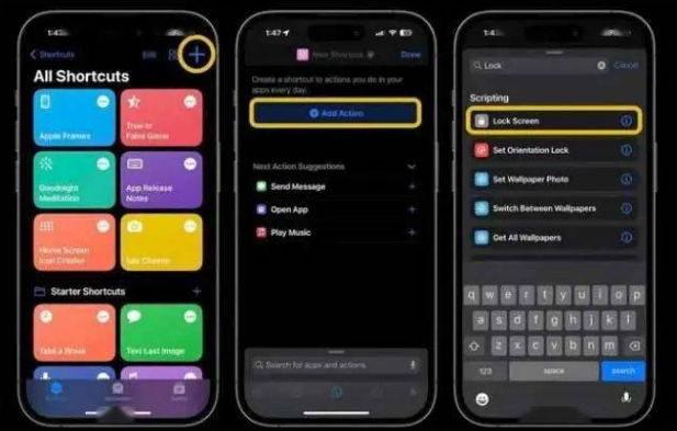 雨花苹果14锁屏维修店分享iPhone14升级iOS16.4后如何创建锁屏快捷方式 