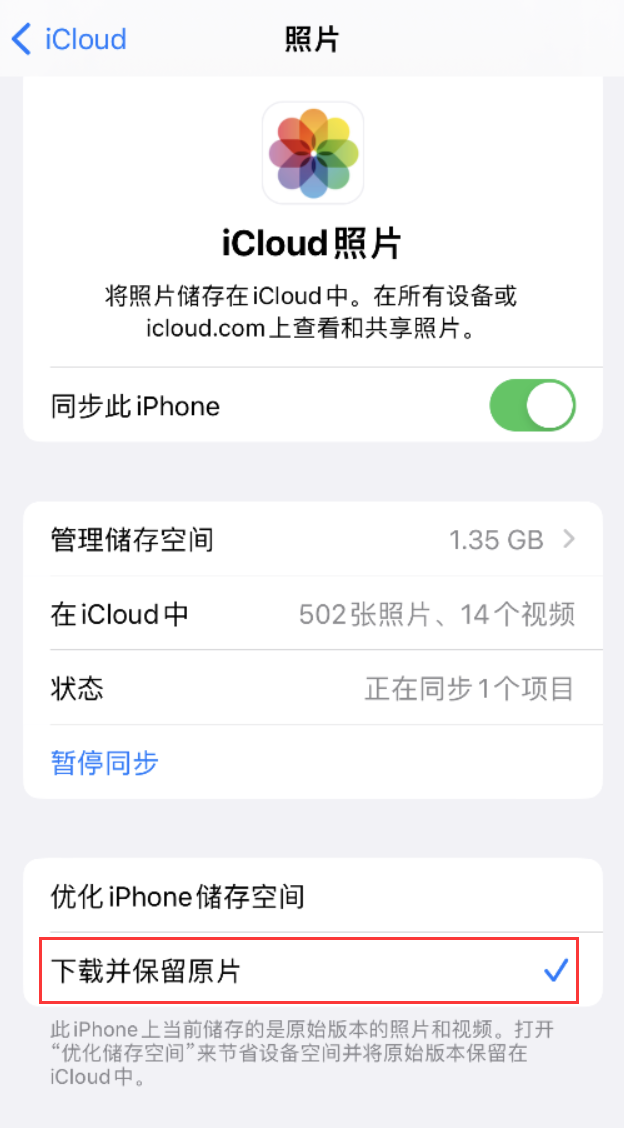 雨花苹果手机维修分享iPhone 无法加载高质量照片怎么办 