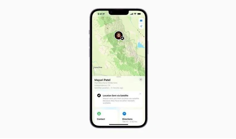 雨花苹果14维修分享iPhone14系列中 FindMy功能通过卫星分享位置方法教程 